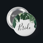 Knappen Tropical Monstera Brudens sida - Bride Knapp<br><div class="desc">Den här fina Bride-nålen är perfekt för din bachelorette-fest eller möhippa!</div>