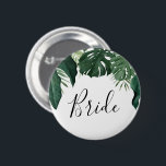 Knappen Tropical Monstera Brudens sida - Bride Knapp<br><div class="desc">Den här fina Bride-nålen är perfekt för din bachelorette-fest eller möhippa!</div>