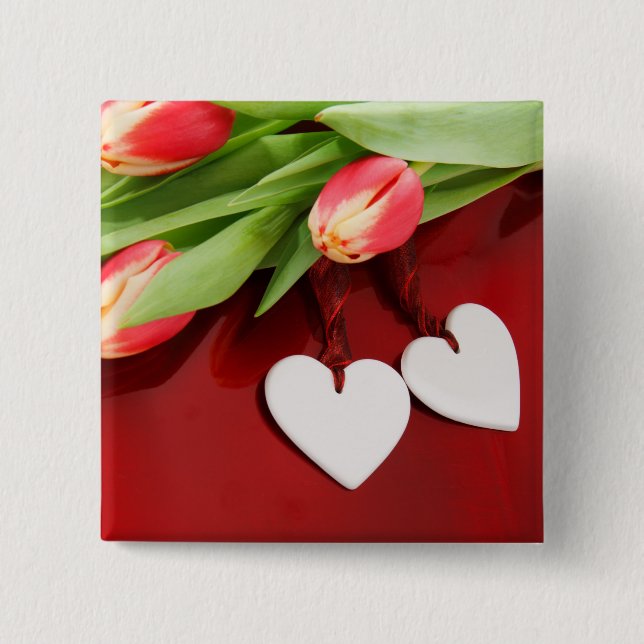 Knappen Tulips & Hearards Knapp (Framsida)