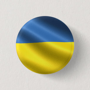 Knappen Ukraina (ukrainska) Flagga Knapp