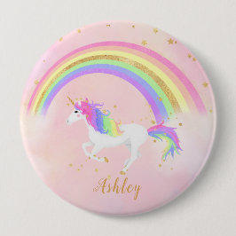 Knappen Unicorn-tema | Magisk Rosa och Guld Knapp