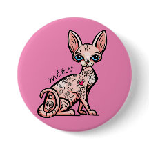 Knappen Uppsatt köttkatt