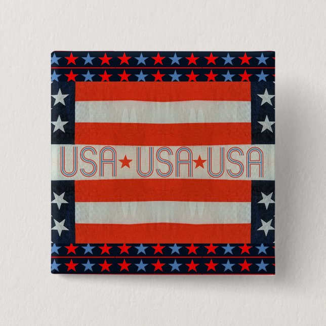 Knappen USA flagga Knapp (Framsida)
