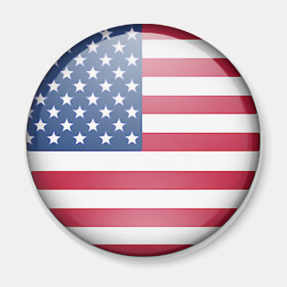 Knappen USA flagga Magnet