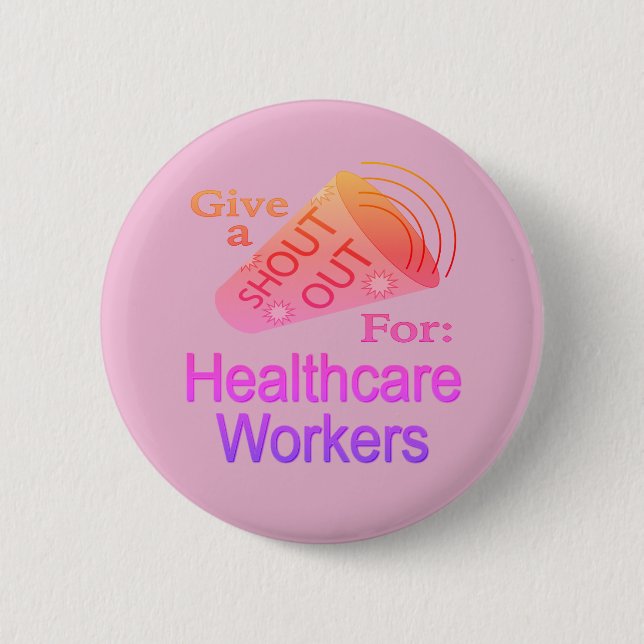 Knappen Ut för sjukvårdspersonal Knapp (Framsida)