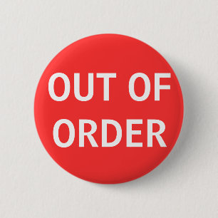Knappen UTOM ORDER Knapp