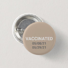Knappen Vaccinerad beige-stift med anpassningsbar  Knapp
