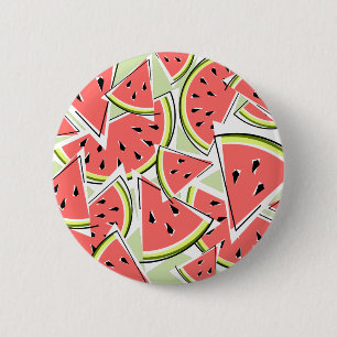 Knappen Vattenmelon Grönt Knapp