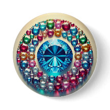Knappen Vibrant Gemstone Circle Round