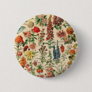 Knappen vintage Flowers Knapp