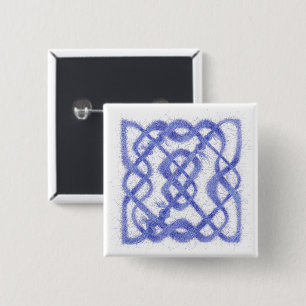 Knappen VIOLET CELTIC KNOT Square Knapp
