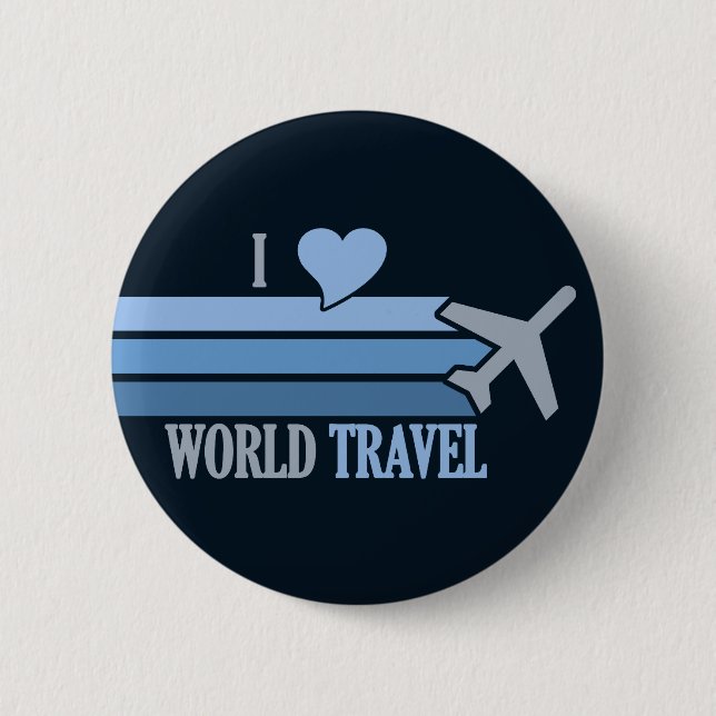 Knappen World Travel Knapp (Framsida)
