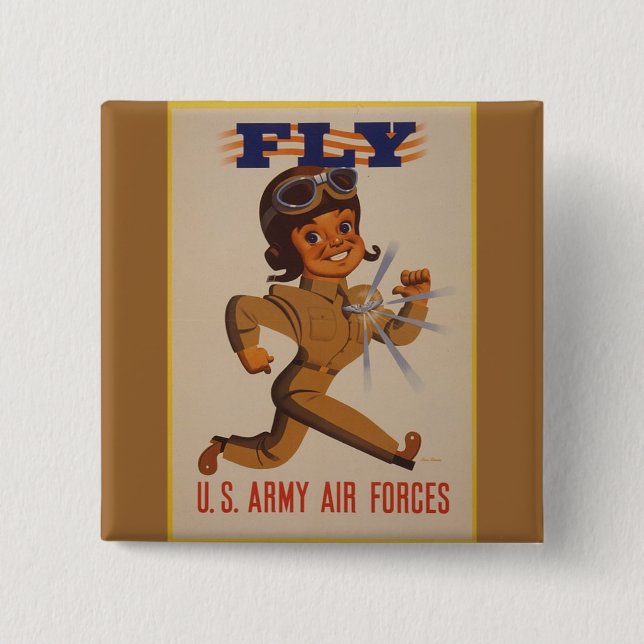 Knappen WWII Vintage affisch Knapp (Framsida)