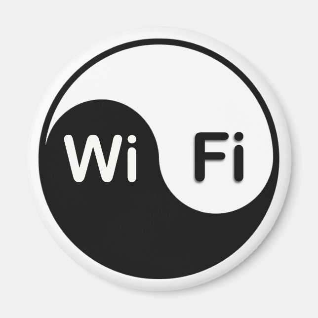 Knappen Yin Yang wi-fi magnet (Framsidan)