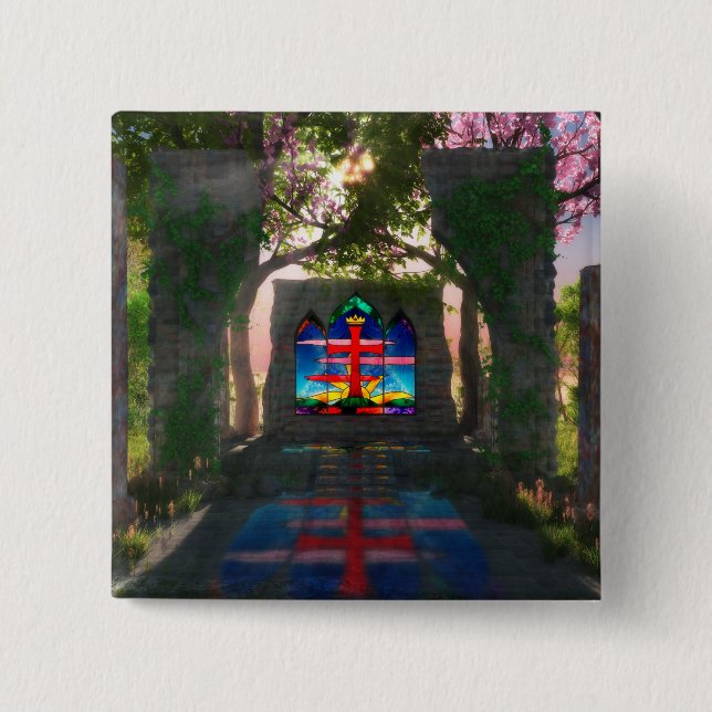 Knappen Yttre Light Påsk Knapp (Framsida)