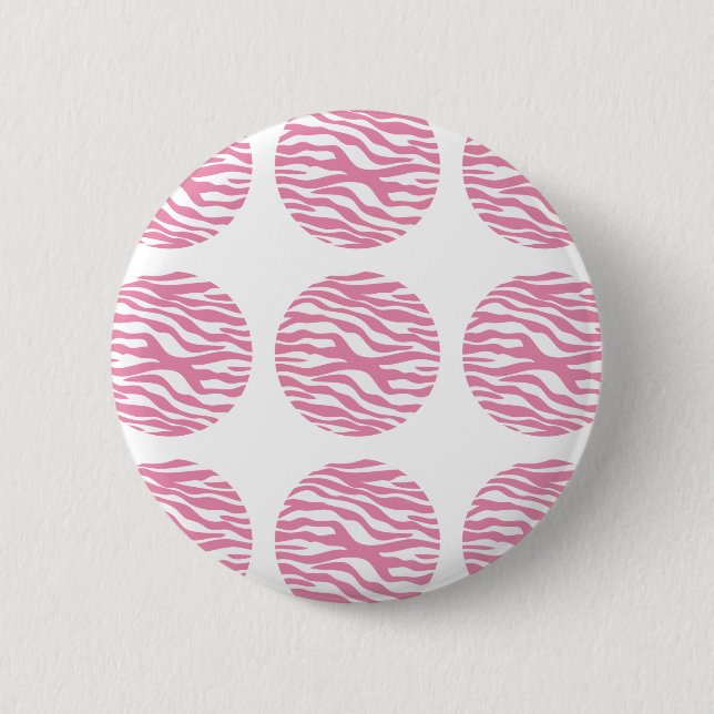 Knappen zebra tryck Polka dots Knapp (Framsida)