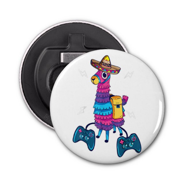 Knappens flasköppnare med Mockup-mall för magnet (Framsidan)