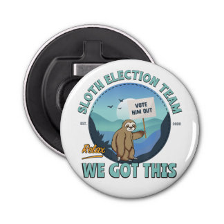 Knappens flasköppnare med Mockup-mall för magnet