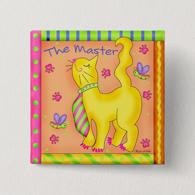 Knappens huvudkvadrat-märke knapp (Framsida)