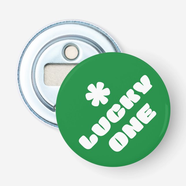 Knappflasköppnare Lucky One Flasköppnare (Framsidan)