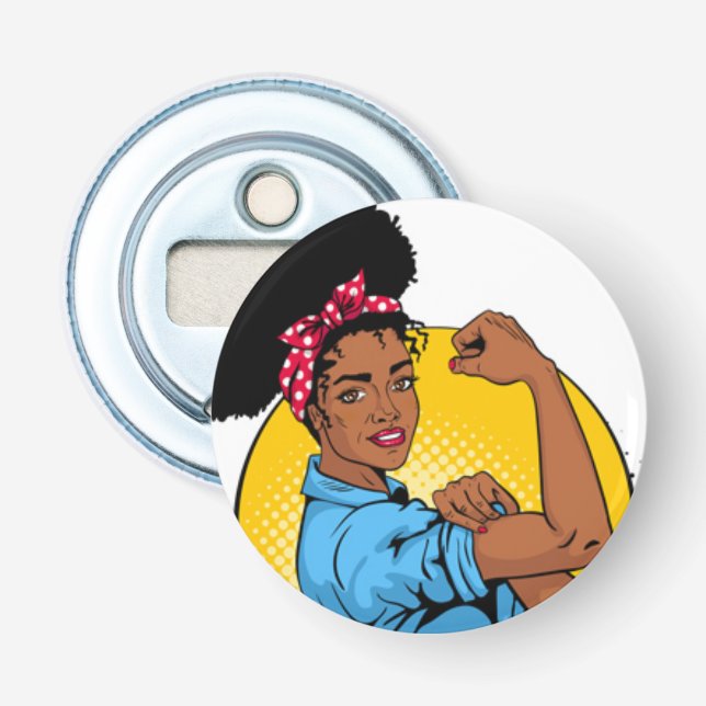 Knappflasköppnare - vi kan göra det! flasköppnare (Framsidan)