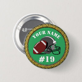 Knappfotboll - lägg till Namn och nummer Knapp