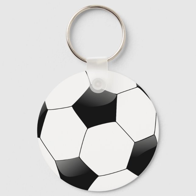 Knappkedja för fotbollsknapp nyckelring (Framsida)
