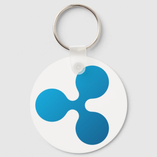 Knappkedja för Ripple XRP-knapp Nyckelring (Framsida)