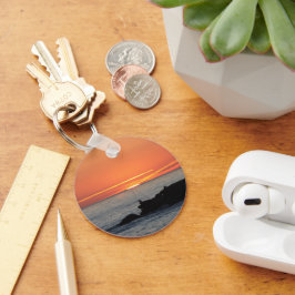 Knappkedja för solnedgång nyckelring