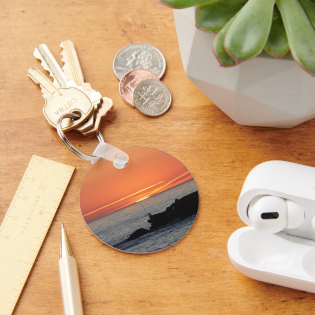 Knappkedja för solnedgång nyckelring (Skrivbord)