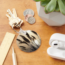 Knappkedja för solnedgång nyckelring