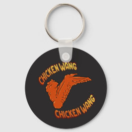 Knappkedjan Chicken Vinge Nyckelring