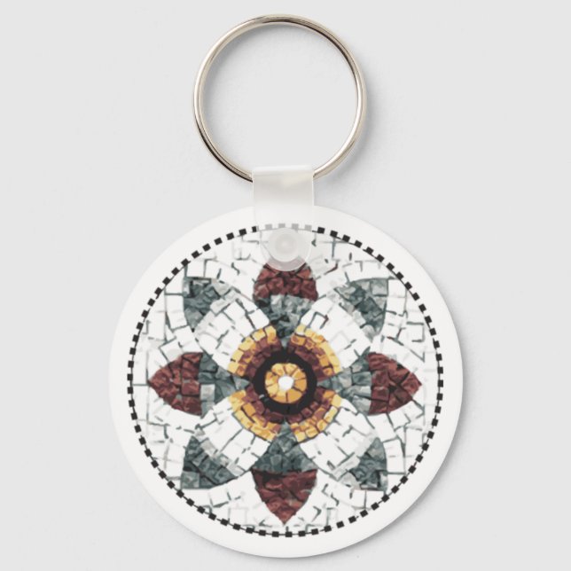 Knappkedjan Mosaic Collection Nyckelring (Framsida)