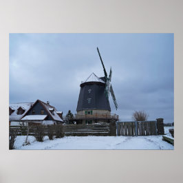Knappmühle im Winter Poster