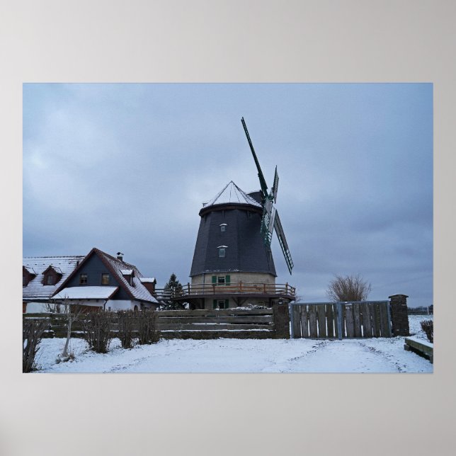 Knappmühle im Winter Poster (Framsidan)