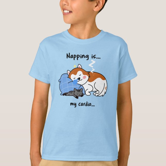 Knappning är.. min vagn... sömntråd t shirt (Framsida)