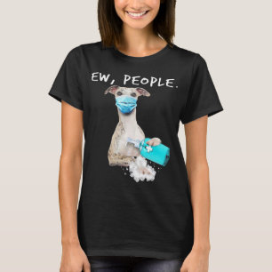 Knäppning för personer Hund som har en Ansikte-mas T Shirt