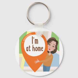 Knappnyckelkedja Nyckelring