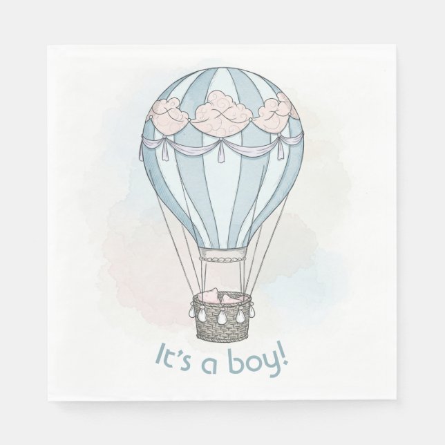 Knäppor för babydusch pappersservett (Framsidan)