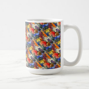 "Knäppor och titel-tiled" Abstract Design Mugg
