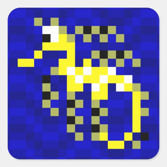 Knappskiss Bladragondekalen lakan Fyrkantigt Klistermärke (Framsida)
