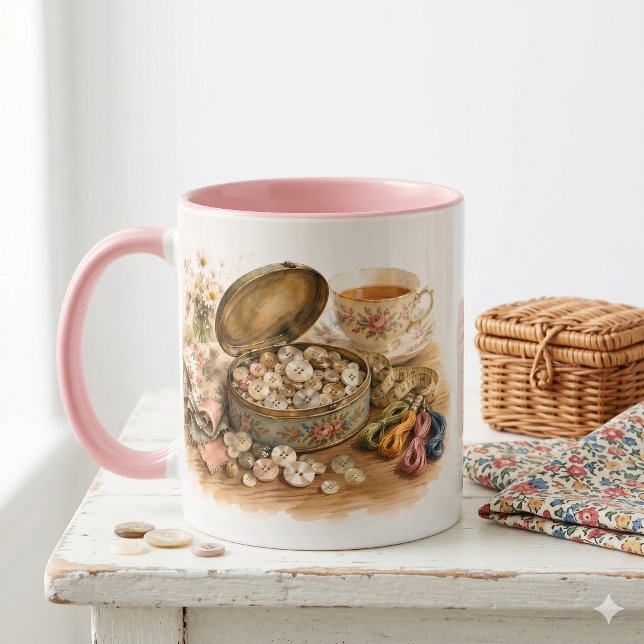 Knappskonservburken Mugg (The Button Tin Mug)
