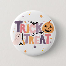 Knappstift för bus eller godis Halloween Cute Ghos