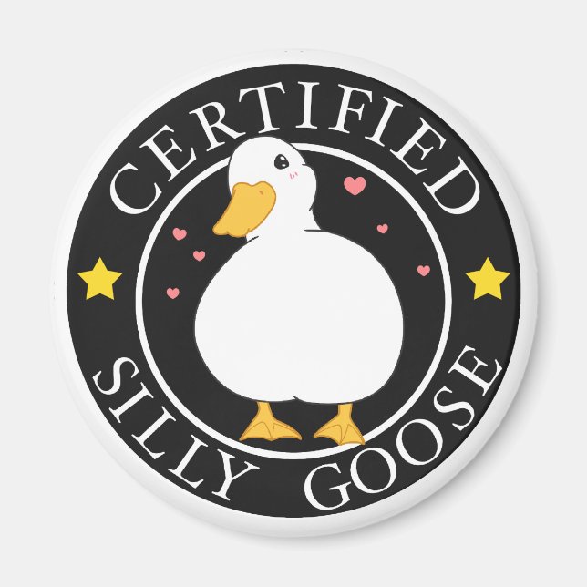Knappstift för Cute Funny Fånig Magnet (Framsidan)