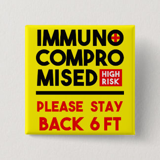 Knappstift för högriskmedvetenhet med nedsatt immu knapp