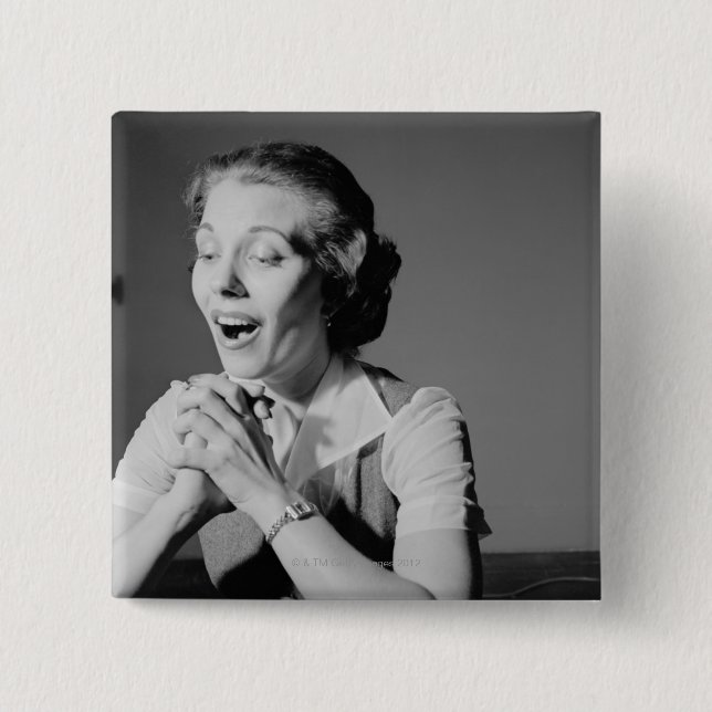 Knäppt fast händer knapp (Framsida)