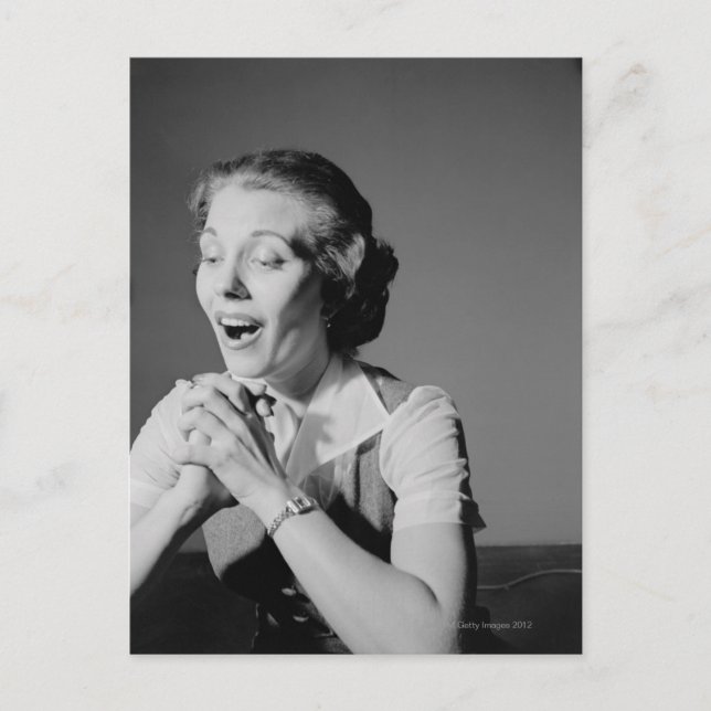 Knäppt fast händer vykort (Framsida)