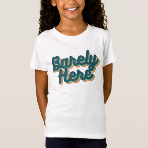 Knappt här / Blått T-Shirt