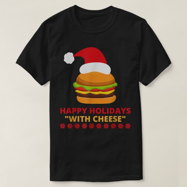 Knappt julostburger-familjen Matching Pajam T Shirt (Design framsida)