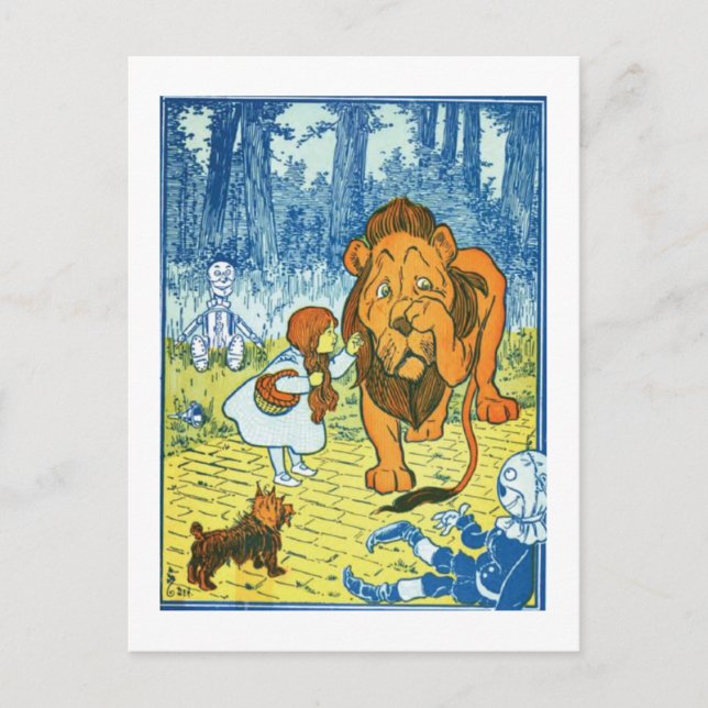 Knappt Lejon Vykort (Framsida)